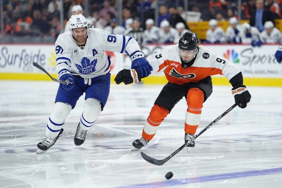 NHL roundup: Leafs top Flyers but D Chris Tanev leaves by stretcher