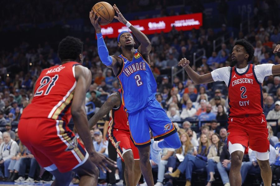NBA: New Orleans Pelicans at Oklahoma City Thunder