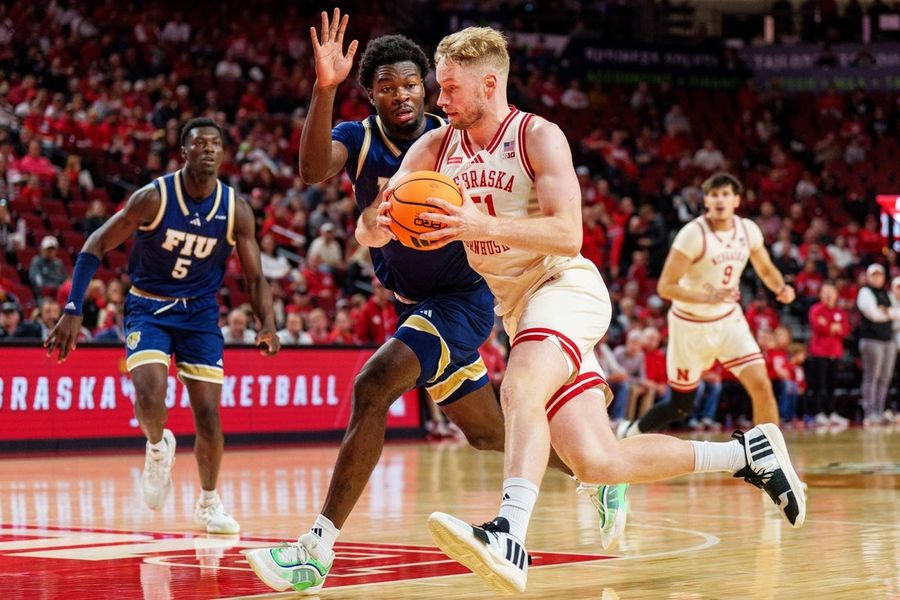 Rienk Mast posts triple-double as Nebraska buries FIU