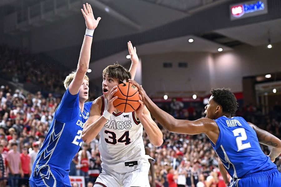 Graham Ike finds range as No. 19 Gonzaga routs No. 23 Creighton