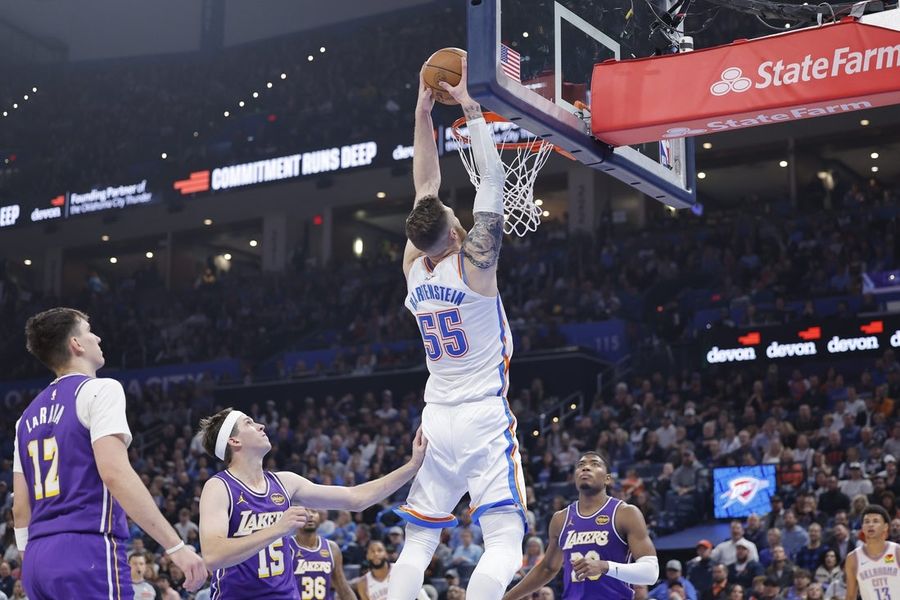 NBA: Los Angeles Lakers at Oklahoma City Thunder