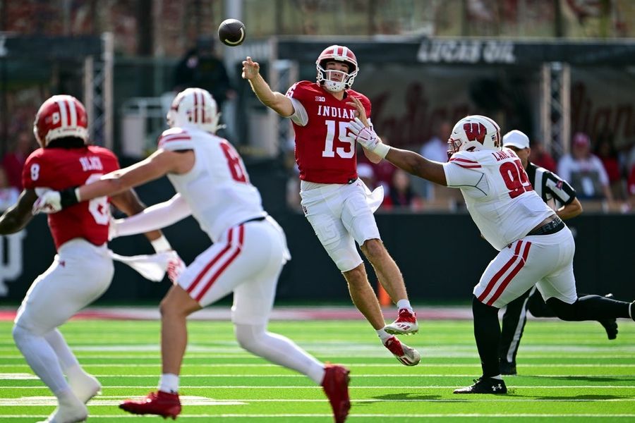 NCAA Football: Wisconsin at Indiana