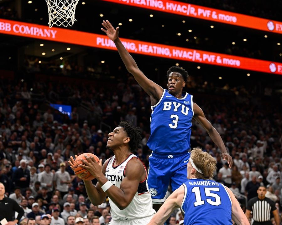 No. 3 UConn survives late rally from No. 7 BYU in Hall of Fame Series