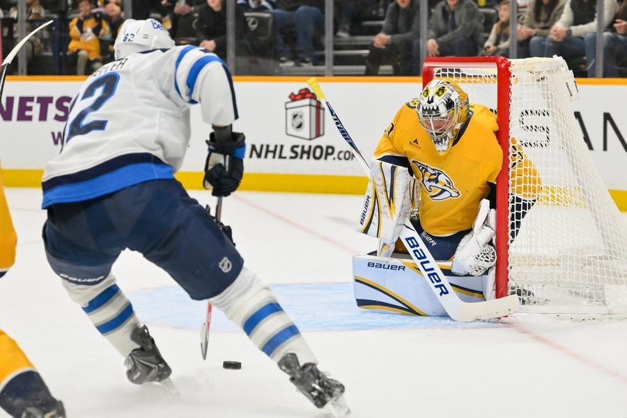 Jets score five in Nashville, end four-game skid