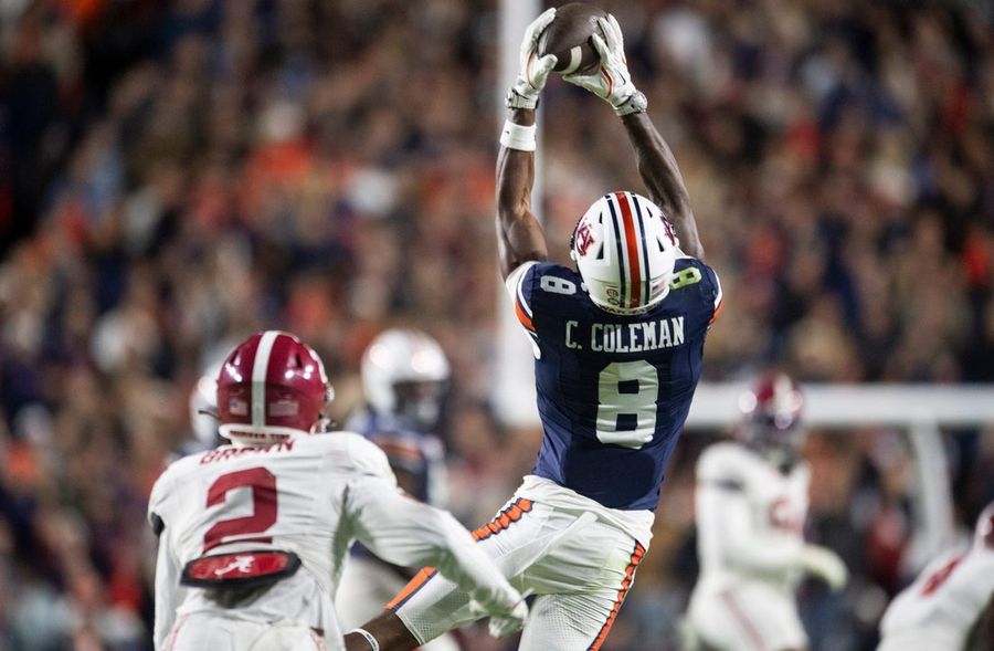 Informes: El WR estrella de Auburn, Cam Coleman, tiene la intención de transferirse