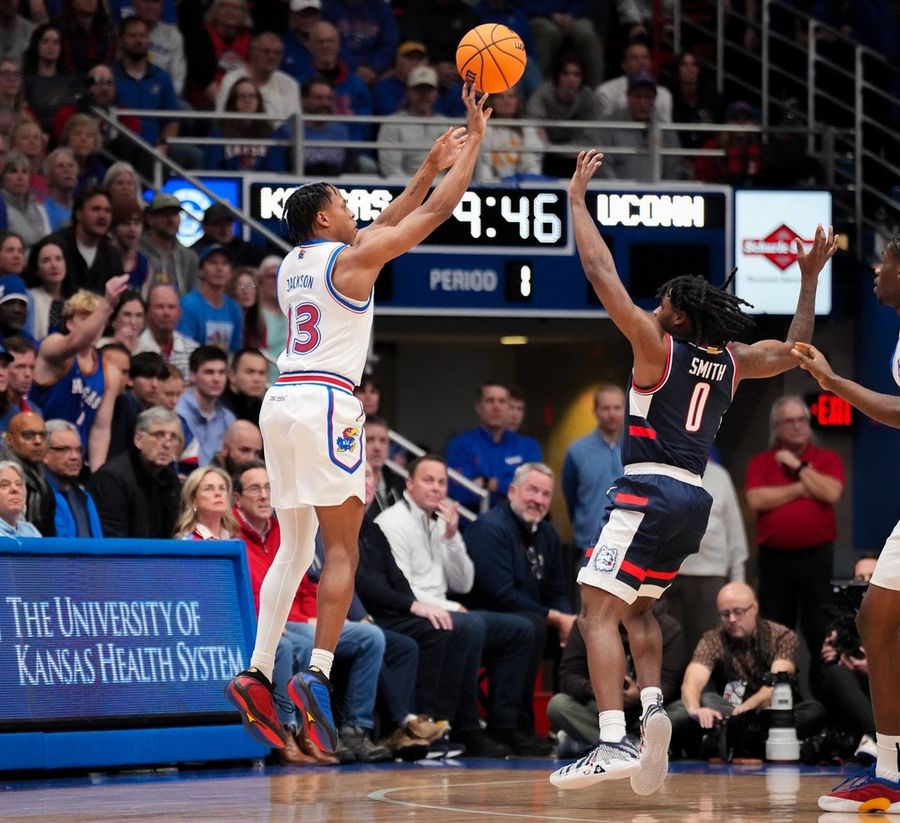 NCAA Basketball: Connecticut at Kansas