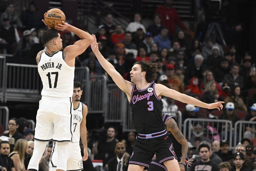 Nets blister Bulls from long range to post first 2-game win streak 