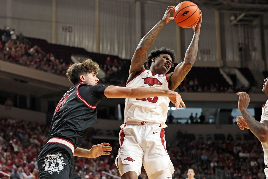 NCAA Basketball: Fresno State at Arkansas