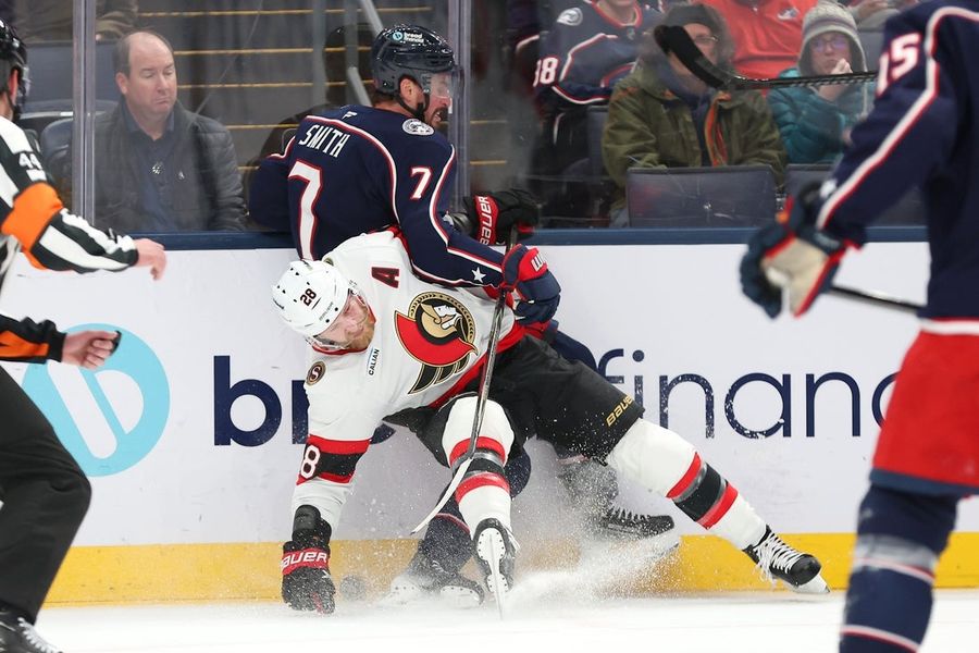 Blue Jackets D Brendan Smith (knee) out 3-4 months