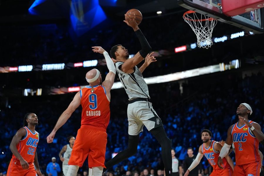 Victor Wembanyama, Spurs halt Thunder's record streak, make NBA Cup final