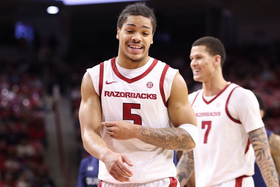 NCAA Basketball: Queens University of Charlotte at Arkansas