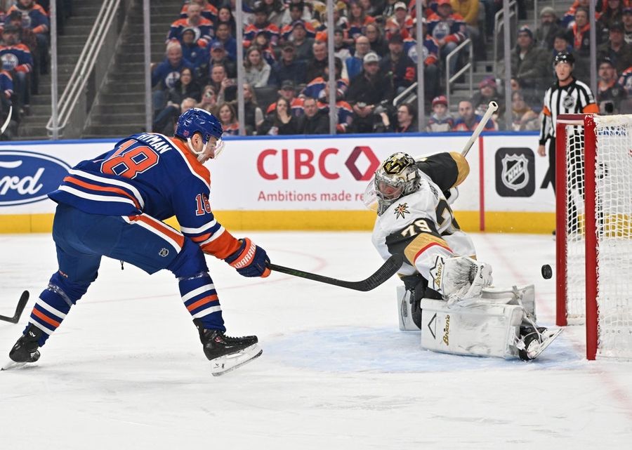 NHL: Vegas Golden Knights at Edmonton Oilers