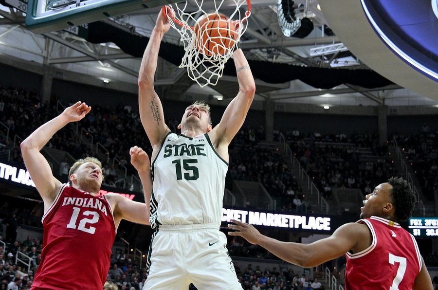 No. 13 Michigan State chasing season sweep of Indiana