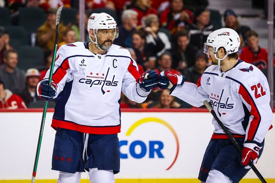 NHL: Washington Capitals at Calgary Flames