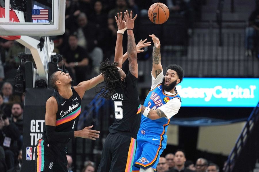 NBA: Oklahoma City Thunder at San Antonio Spurs
