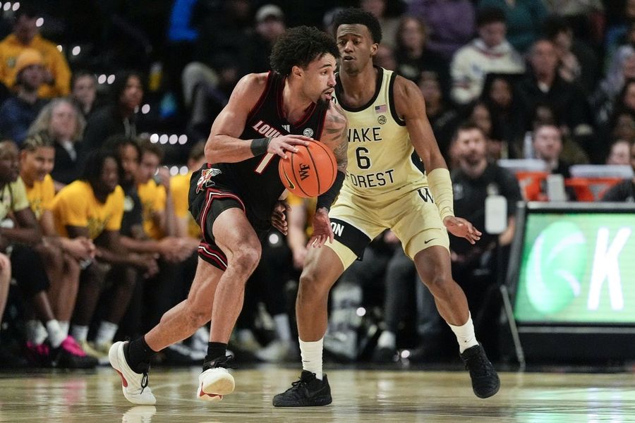 No. 24 Louisville hangs on against pesky Wake Forest team