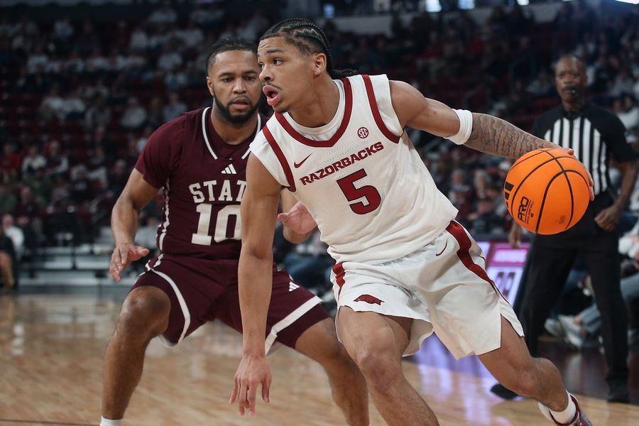 Darius Acuff Jr., No. 21 Arkansas too strong for Mississippi State