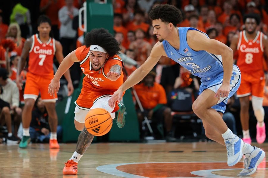 NCAA Basketball: North Carolina at Miami (FL)