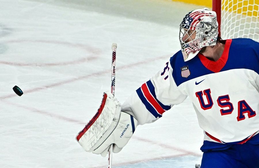 Olympics: Ice Hockey-Men Group C - USA-GER
