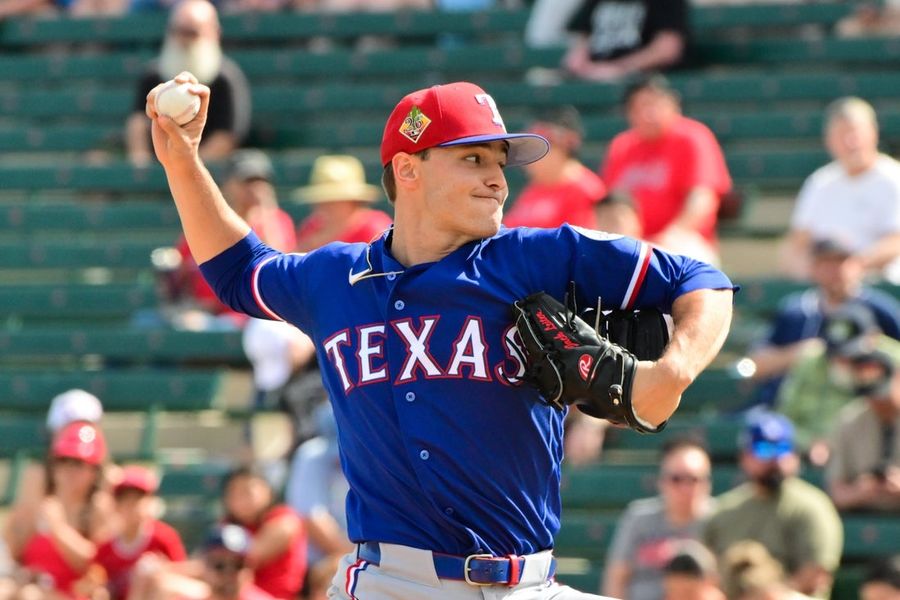 MLB: Spring Training-Texas Rangers at Los Angeles Angels