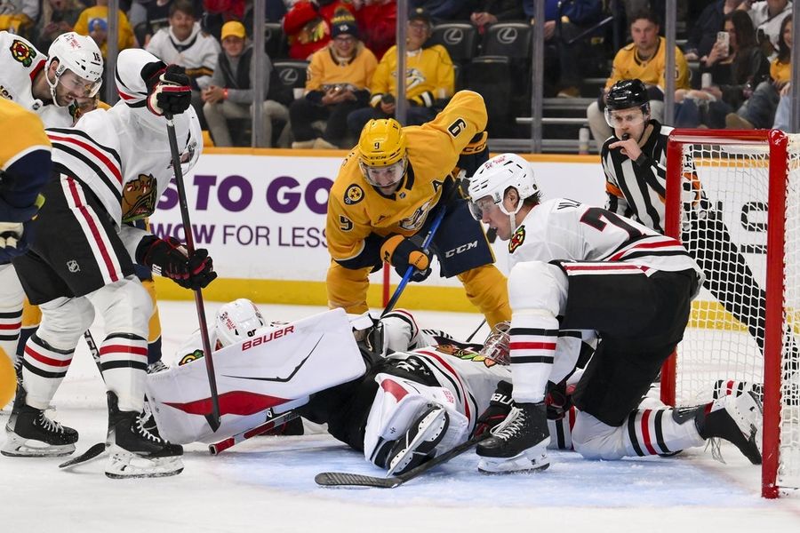 NHL: Chicago Blackhawks at Nashville Predators