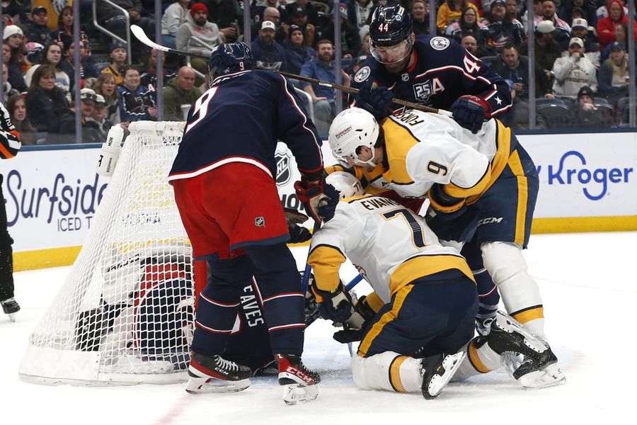 NHL: Nashville Predators at Columbus Blue Jackets.