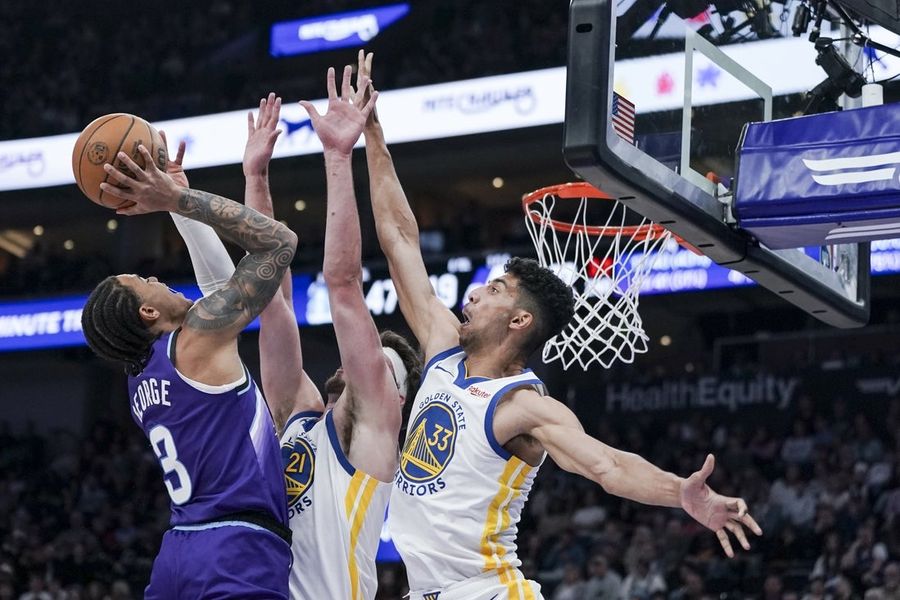 NBA: Golden State Warriors at Utah Jazz