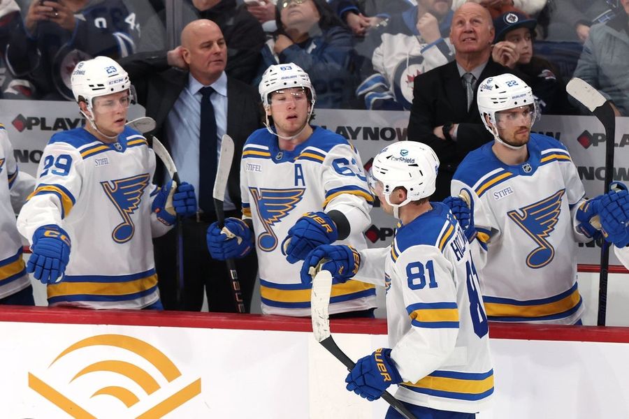 NHL: St. Louis Blues at Winnipeg Jets