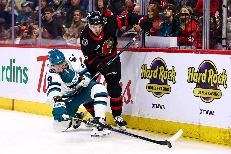 NHL: San Jose Sharks at Ottawa Senators