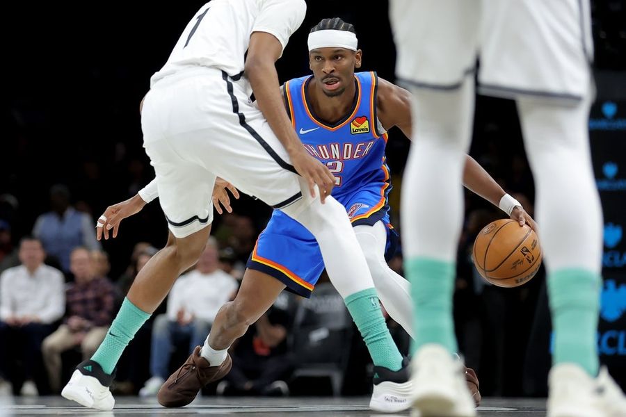 NBA: Oklahoma City Thunder at Brooklyn Nets