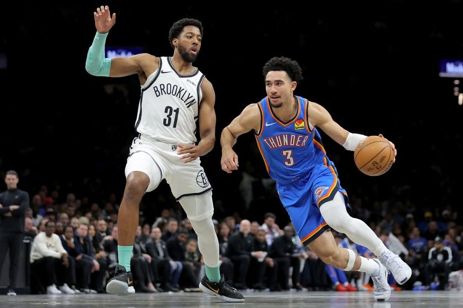 NBA: Oklahoma City Thunder at Brooklyn Nets
