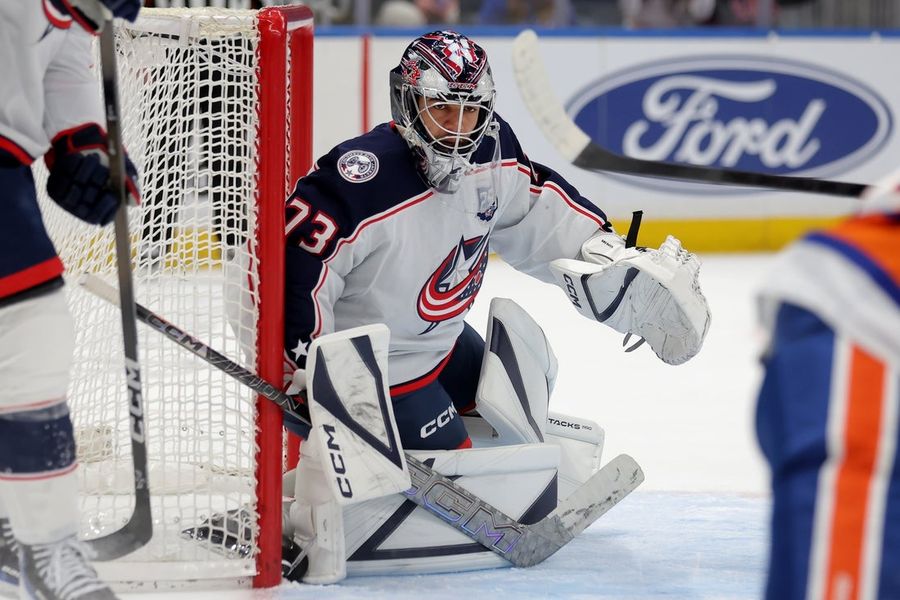 NHL: Columbus Blue Jackets at New York Islanders