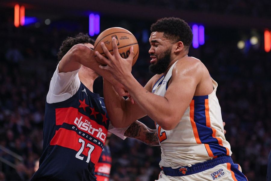 Karl-Anthony Towns leads Knicks offensive explosion past Wizards