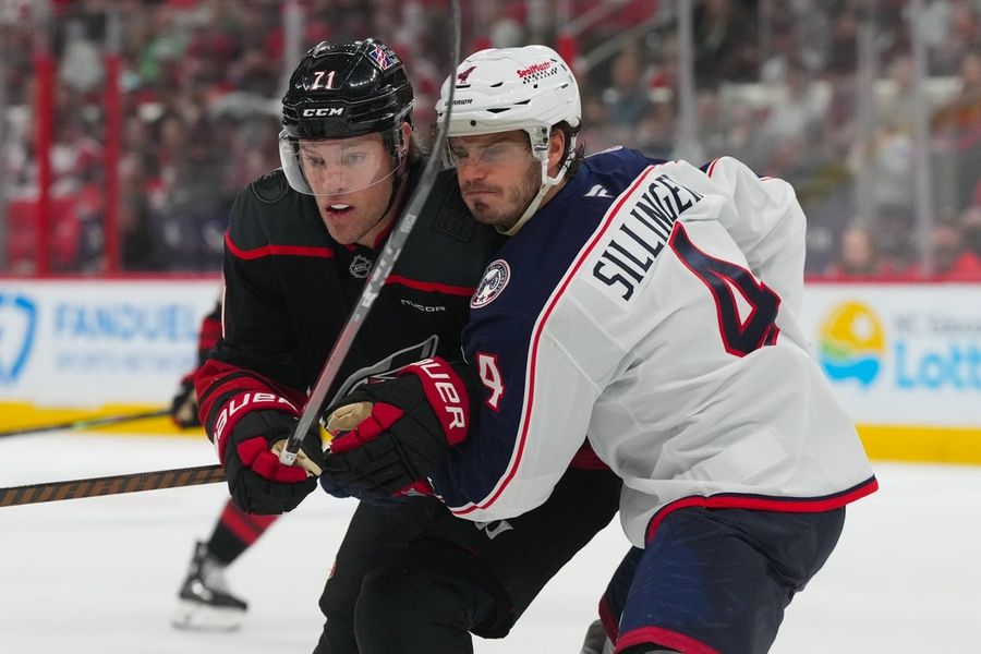 NHL: Columbus Blue Jackets at Carolina Hurricanes