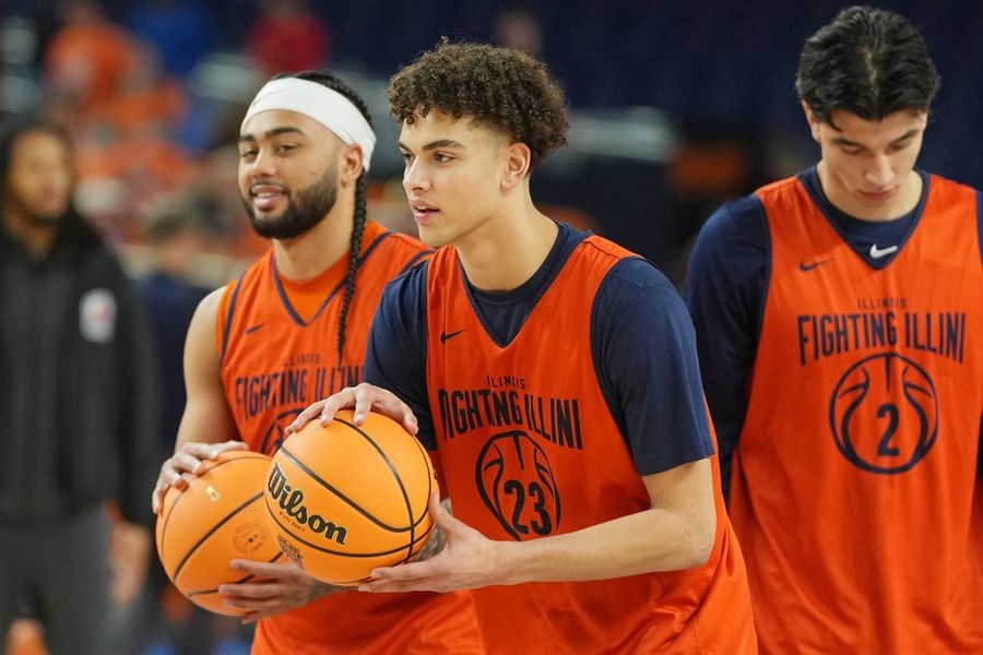 NCAA Basketball: Final Four-Illinois Practice