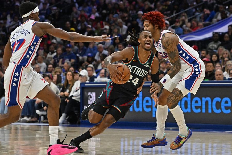 NBA: Detroit Pistons at Philadelphia 76ers