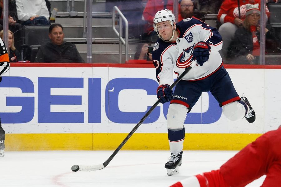NHL: Columbus Blue Jackets at Detroit Red Wings