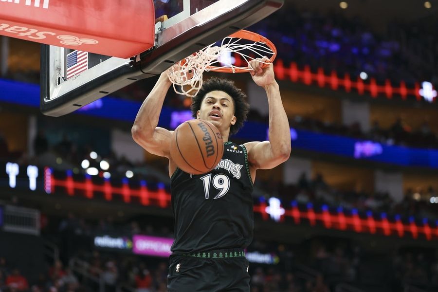 Deadspin | Timberwolves’ reserves take spotlight in final game, beating Pelicans  Apr 10, 2026; Houston, Texas, USA; Minnesota Timberwolves forward Joan Beringer (19) dunks the ball during the first quarter against the Houston Rockets at Toyota Center. Mandatory Credit: Troy Taormina-Imagn Images   Rookie big man Joan Beringer scored 24 points and grabbed 13 rebounds, and the Minnesota Timberwolves held on for a 132-126 win over the New Orleans Pelicans on Sunday night in Minneapolis.  Terrence Shannon Jr. scored 26 points for Minnesota (49-33), which relied on young players and reserves in its final game of the regular season. Zyon Pullin scored 19 points off the bench, and Joe Ingles capitalized on a rare start to notch a double-double with 15 points and 10 assists.  Jeremiah Fears scored 36 points on 12-for-29 shooting to lead New Orleans (26-56). Derik Queen finished with 30 points and 22 rebounds, and Micah Peavy scored 21 points.  The Timberwolves already were locked into the No. 6 playoff seed in the Western Conference. They learned they will face the Denver Nuggets, who secured the No. 3 seed by beating the San Antonio Spurs on Sunday night.  The Timberwolves led by double digits late in the game and held on for the win.  Beringer made a pair of free throws to put Minnesota on top 124-114 with 1:21 to go. Fears followed by converting a three-point play and trimming the Pelicans’ deficit to seven points with 1:15 left.    Queen made a layup on New Orleans’ next possession to pull the team within 125-119 with 55.2 seconds left. But the Timberwolves held firm thanks to Shannon’s free-throw shooting; he made 7 of 8 in the final minute.  Minnesota led 73-59 at the half. Julian Phillips made an alley-oop dunk off a feed from Jaylen Clark in the closing moments of the first half.  Both teams played without key starters in the regular-season finale.  The Timberwolves sat out top scorer Anthony Edwards, who dealt with right knee inflammation in the final few weeks of the regular season. They also played without Jaden McDaniels (left knee injury maintenance), Rudy Gobert (rest), Julius Randle (right hand injury maintenance), Naz Reid (right shoulder injury maintenance) and Ayo Dosunmu (right calf injury maintenance).  New Orleans rested Herbert Jones and Saddiq Bey. They also did not have veteran big man Zion Williamson, who missed the regular-season finale because of right knee injury management.  –Field Level Media    #Deadspin #Timberwolves #reserves #spotlight #final #game #beating #Pelicans