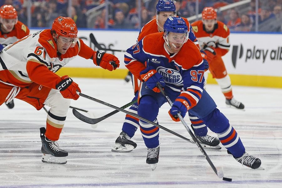 NHL: Stanley Cup Playoffs-Anaheim Ducks at Edmonton Oilers
