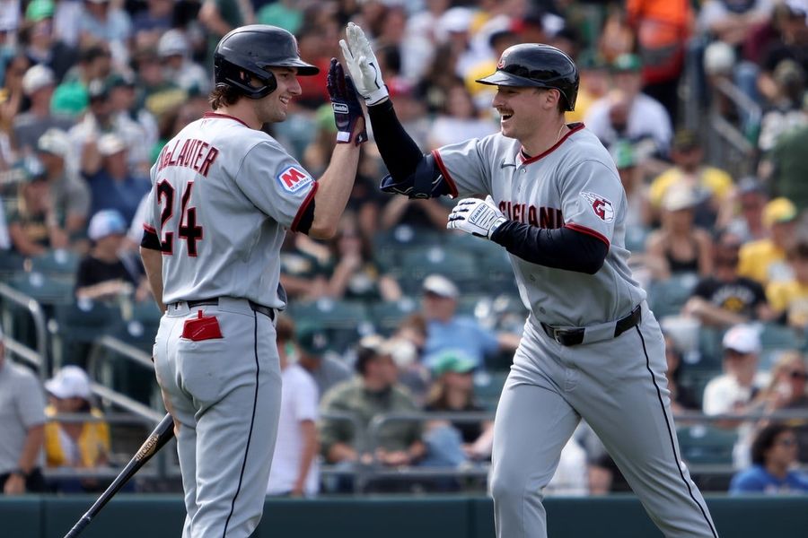 MLB: Cleveland Guardians at Athletics