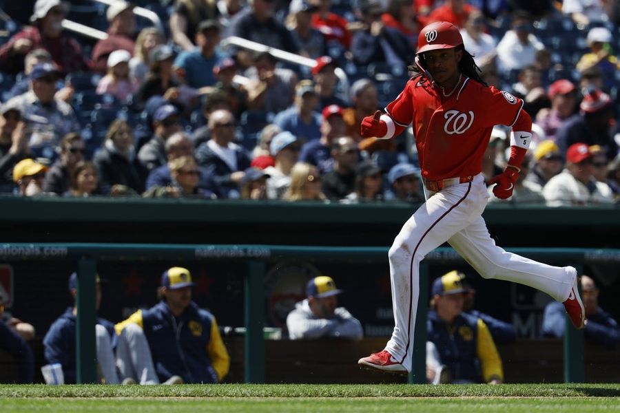Nationals' small ball earns 1-run win over Brewers