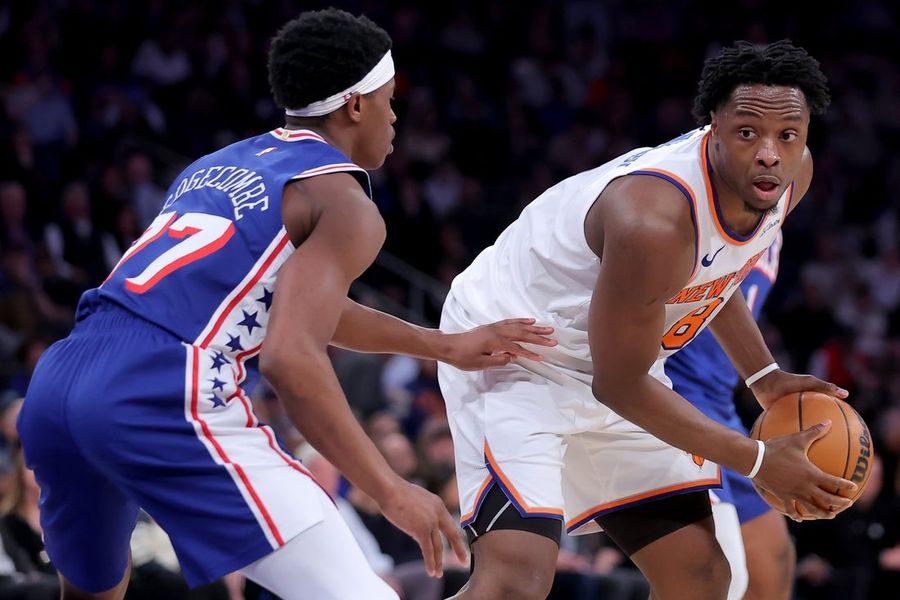 Reports: Knicks' OG Anunoby day-to-day with hamstring strain