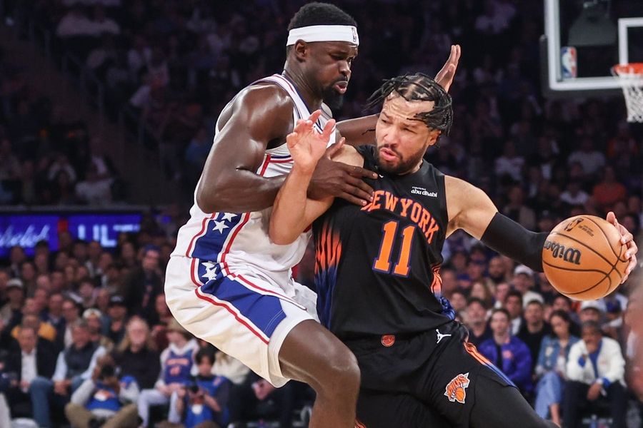 Late surge leads Knicks past Sixers to 2-0 series edge