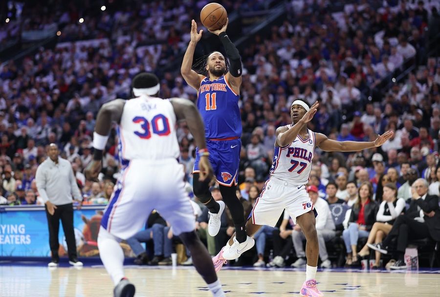 NBA: Playoffs-New York Knicks at Philadelphia 76ers
