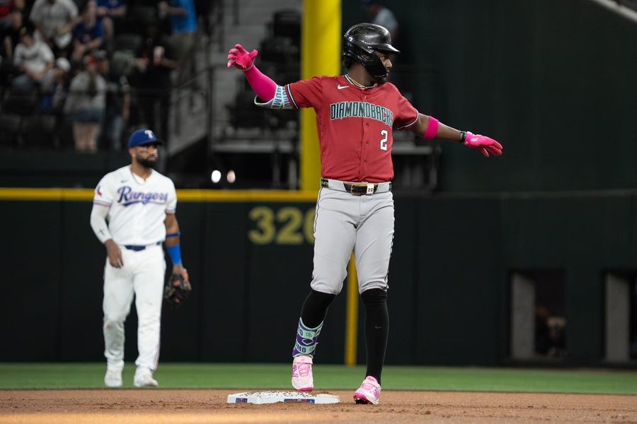 D-backs, shuffling table-setters, pursue series win over Rangers