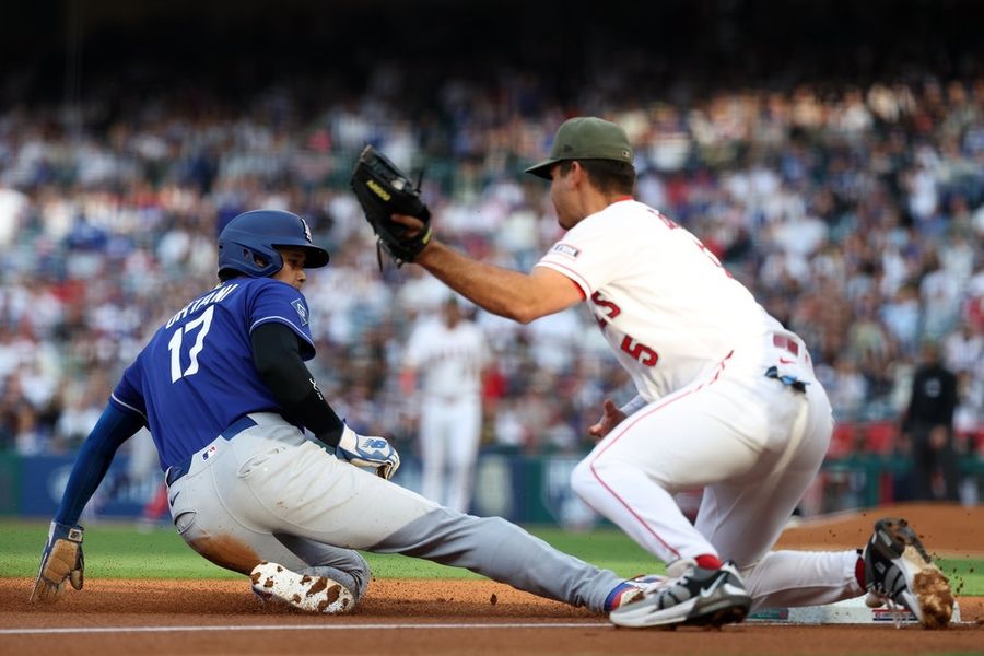 MLB: Los Angeles Dodgers at Los Angeles Angels