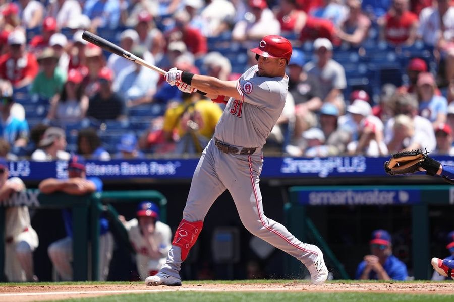 Nathaniel Lowe doubles twice, drives in three as Reds topple Phillies