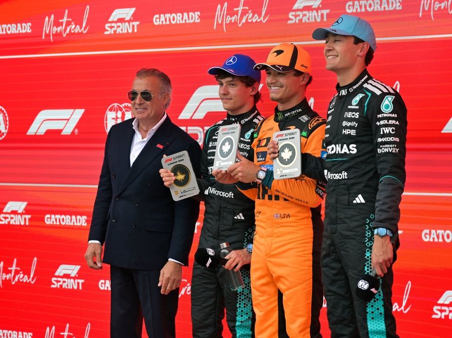 George Russell tops Lando Norris in dramatic Canada Sprint