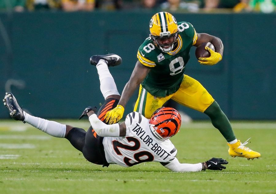 Packers RB Josh Jacobs out of jail, investigation ongoing