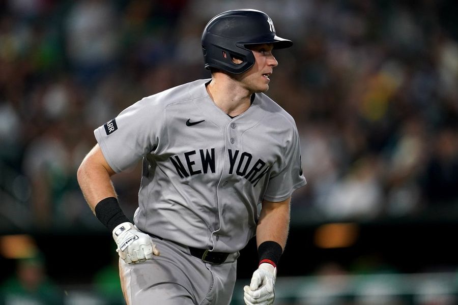 O time de atletismo busca uma maneira de desacelerar os Yankees, Ben Rice.